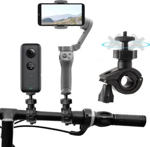 SunnyLife UCHWYT ROWEROWY 1/4 CALA DO DJI INSTA360 ONE X SPORTS CAMERA OSMO MOBILE 2 3 - Akcesoria do kamer sportowych - miniaturka - grafika 1