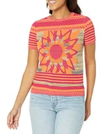 Koszulki i topy damskie - Desigual T-shirt damski, pomarańczowy, XXL - miniaturka - grafika 1
