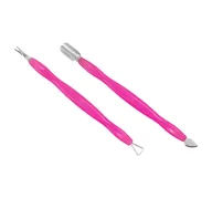 Akcesoria do paznokci - Skrobak Radełko Kopytko Dłutko Nożyk Różowy 2 Szt - miniaturka - grafika 1
