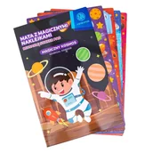 Zeszyty szkolne - Zestaw naklejek w teczce Xl Astrafun mix - miniaturka - grafika 1