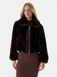 Fracomina Futro FQ25WC4002O44501 Brązowy Regular Fit - Płaszcze damskie - miniaturka - grafika 1