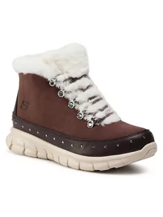 Botki damskie - Skechers Botki Cozy Stud 167097/DKBR Brązowy - grafika 1