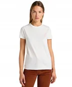 Koszulki i topy damskie - T-shirt Lee SMALL LOGO TEE 112355435 Ecru S - miniaturka - grafika 1