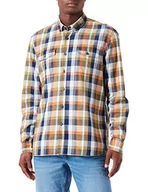 Koszule męskie - camel active Męska koszula 409119/1S19, oliwkowa zieleń, M, olive green, M - miniaturka - grafika 1