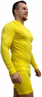 Koszulki sportowe męskie - SPORT T-shirt z długim rękawem - męska .XL .żółty - miniaturka - grafika 1