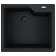 Zlewozmywaki - Franke Urban UBG 610-50 GSC Zlewozmywak granitowy jednokomorowy 56x50 cm czarny mat 114.0697.754 - miniaturka - grafika 1