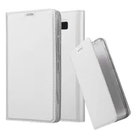 Etui i futerały do telefonów - Etui Cadorabo na telefon komórkowy Nokia Lumia 950 w kolorze CLASSY SILVER z zapięciem magnetycznym, funkcją podstawki i kieszenią na karty Etui Etui ochronne Etui z klapką w stylu książki - miniaturka - grafika 1