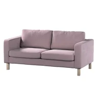 Pokrowce na meble - Dekoria pl pl Pokrowiec na sofę Karlstad 2-osobową nierozkładaną krótki zgaszony róż 165 x 89 x 64 cm Velvet 617-704-14 - miniaturka - grafika 1