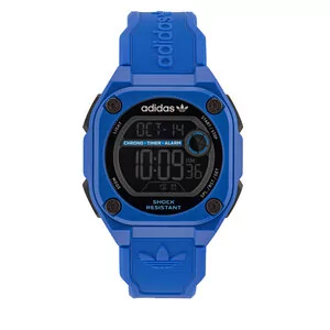 Zegarki męskie - Zegarek adidas Originals City Tech Two Watch AOST23061 Blue - grafika 1