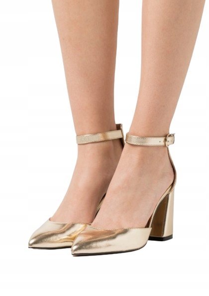 ONLY CZÓŁENKA DAMSKIE KLASYCZNE ZŁOTE 38 T_A