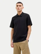Koszulki męskie - Jack&Jones Polo Benja 12269338 Czarny Regular Fit - miniaturka - grafika 1