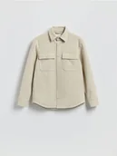 Koszule męskie - Reserved - Kurtka koszulowa - beżowy - miniaturka - grafika 1
