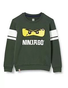 LEGO Bluza chłopięca Mwc Ninjago, 871 Dark Green, 92 cm - Bluzy dla chłopców - miniaturka - grafika 1