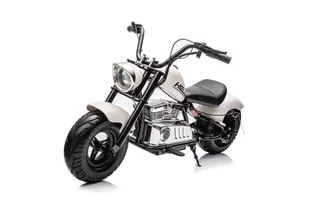 Pojazd Motorek Chopper Warrior Biały - Samochody i pojazdy dla dzieci - miniaturka - grafika 1