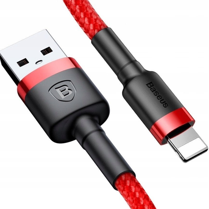 Kabel Baseus USB - Apple Lightning 2 m czerwony
