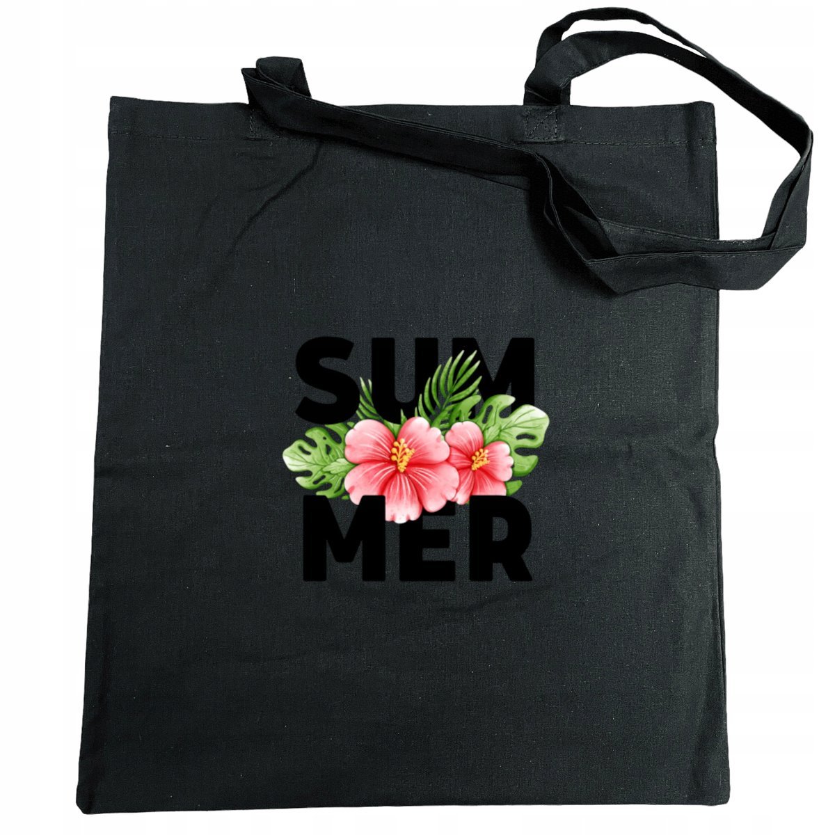 Torba na zakupy wakacyjny nadruk LATO KWIATY