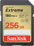 Karty pamięci - Karta pamięci SANDISK EXTREME SDXC 256 GB 180/130 MB/s UHS-I U3 (SDSDXVV-256G-GNCIN) - miniaturka - grafika 1