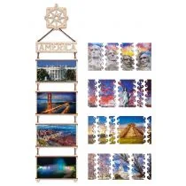 Drewniane Dwustronne Puzzle - Ameryka Północna Ewa Eco-Wood-Art - Puzzle - miniaturka - grafika 1