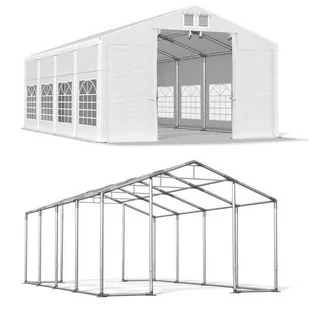 Namiot Imprezowy Całoroczny 8x8x3 Biały WINTER ISD - Pawilony ogrodowe - miniaturka - grafika 1