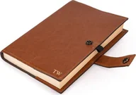 Etui na dokumenty i karty - Solier Accessories Personalizowana skórzana okładka na notes kalendarz Solier SA41 camel - miniaturka - grafika 1