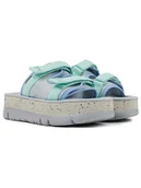 Klapki i japonki damskie - Camper Klapki w kolorze szaro-błękitno-turkusowym - miniaturka - grafika 1