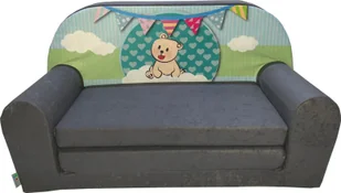 Galeriatrend Sofka Dziecięca Mini Kanapa Łóżko Teddy Zielony - Łóżka dla dzieci i młodzieży - miniaturka - grafika 1