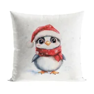 Pościel dla dzieci - Poszewka PINGWIN BAJKOWE ŚWIĘTA 40x40 cm - miniaturka - grafika 1