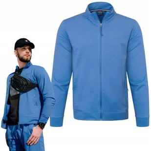 BLUZA Męska Rozpinana bez Kaptura na Lato Nieocieplana NIEBIESKA Pako Jeans - Bluzy męskie - miniaturka - grafika 1