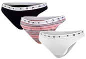 Majtki damskie - Tommy Hilfiger Majtki Stringi Damskie 3 Pak Thong Print Uw0Uw02521 0W2 M - miniaturka - grafika 1