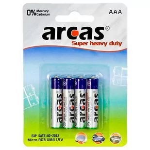 Arcas AAA/LR03, Super Heavy Duty, 4 pc(s) ...nie z tej ziemi - OFERTY z KOSMOSU - Baterie i akcesoria - miniaturka - grafika 1