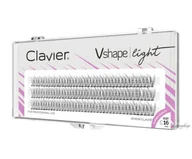 Sztuczne rzęsy i akcesoria - Clavier - Vshape Light - Kępki rzęs - Jaskółki - 16 - miniaturka - grafika 1
