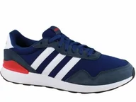 Buty sportowe męskie - Adidas Run 60S 4.0 JR6620 Racer Buty Sportowe Męskie Jogger Granatowe - miniaturka - grafika 1