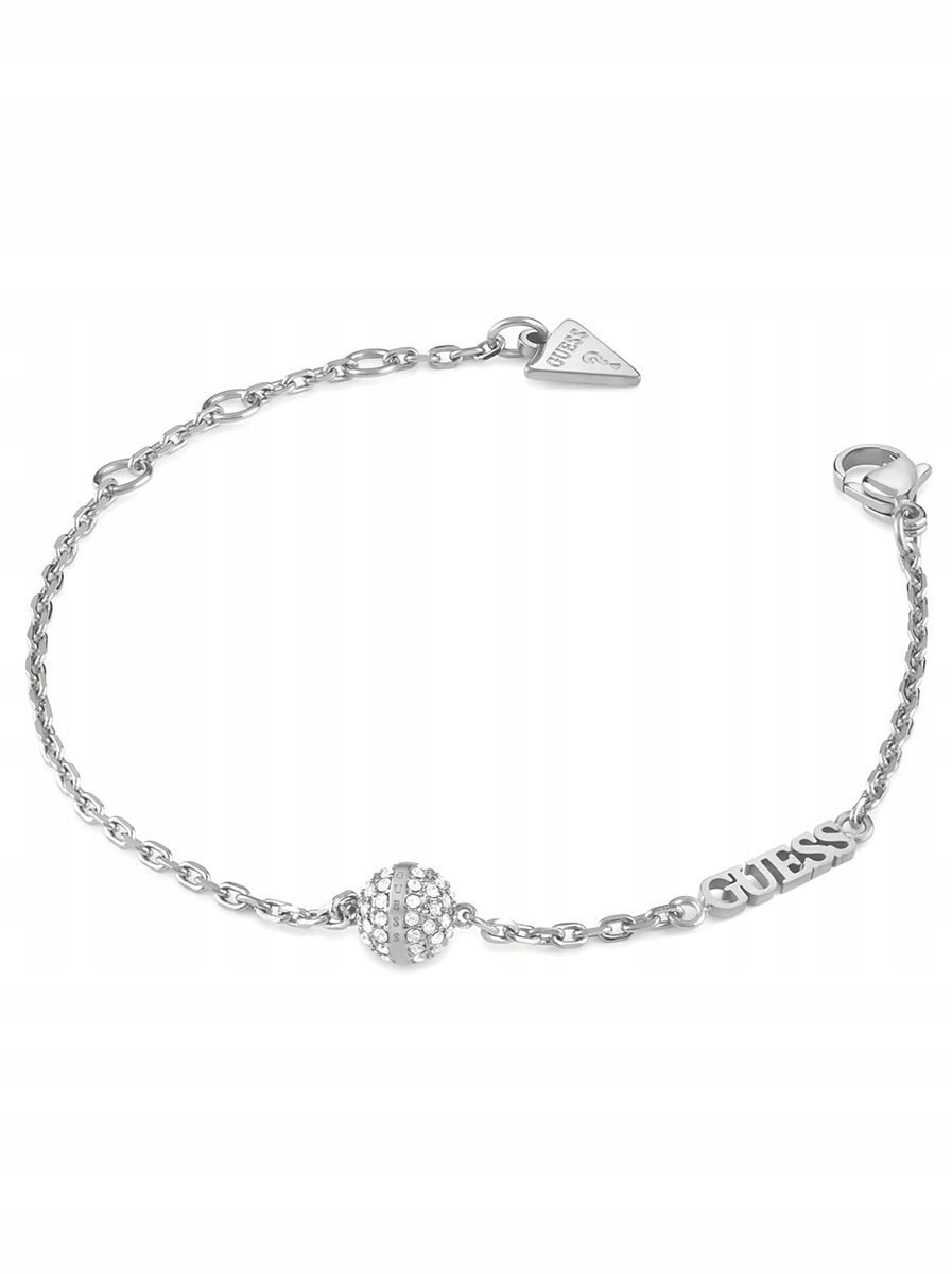 Guess Calypso srebrna bransoletka damska kryształki JUBB04456JW (L)