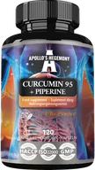 Suplementy naturalne - APOLLO'S HEGEMONY CURCUMIN 95 + PIPERINE KURKIMINA PIPERYNA 120 KAPSUŁEK - miniaturka - grafika 1