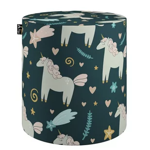 Puf Bobby, Niebieski, Ø40, Wys. 40 Cm, Magic Collection - Pufy i podnóżki - miniaturka - grafika 1