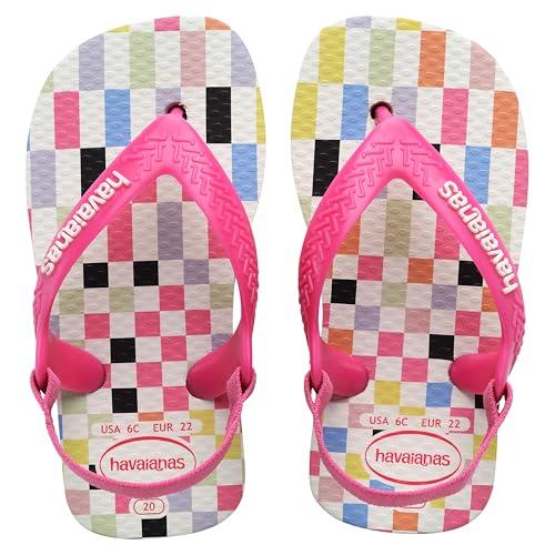Havaianas Unisex Baby Check sandały, białe, 23 EU, biały, 23 EU