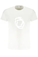 Koszulki męskie - T-SHIRT MĘSKI Z KRÓTKIM RĘKAWEM TRUSSARDI BIAŁY - miniaturka - grafika 1