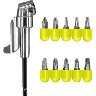 RYOBI Adapter kątowy + bity RYOBI RAKRAD11 5132004834 - Pozostałe wyposażenie warsztatu - miniaturka - grafika 1