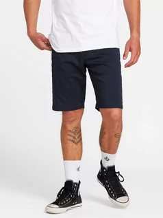 Spodnie i spodenki dla chłopców - Volcom Frickin Modern 21 DARK NAVY męskie spodenki lniane - 34 - grafika 1