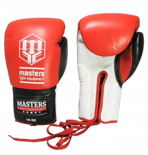 Masters Fight Equipment, Rękawice bokserskie, RBT-600, czerwony, rozmiar 8 - Rękawice bokserskie - miniaturka - grafika 1