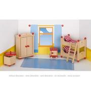 Akcesoria dla lalek - Goki Meble dla lalek pokój dziecka, czerwony - miniaturka - grafika 1