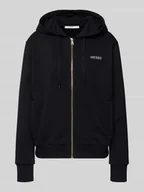 Bluzy damskie - Bluza rozpinana z wyhaftowanym logo model ‘SOFIA’ - miniaturka - grafika 1