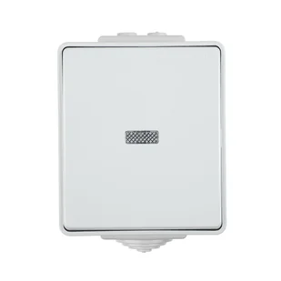 Efapel Włącznik schodowy Z PODŚWIETLENIEM SZARY IP65 WATERPROOF - Wyłączniki światła i elektryczne - miniaturka - grafika 1
