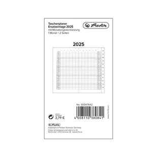 Herlitz 50047642 kalendarz Kieszeń - Kalendarze - miniaturka - grafika 1