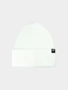 4F Czapka beanie w kolorze białym - Czapki damskie - miniaturka - grafika 1