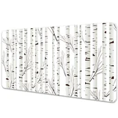 Podkładki na biurko - Podkładka na biurko z nadrukiem Brzozowy las 90x45 cm - miniaturka - grafika 1
