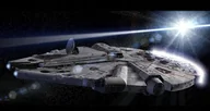 Podkładki pod mysz - PODKŁADKA POD MYSZ Nadruk 22x18 cm STAR WARS Falcon State Kosmiczny Prezent - miniaturka - grafika 1