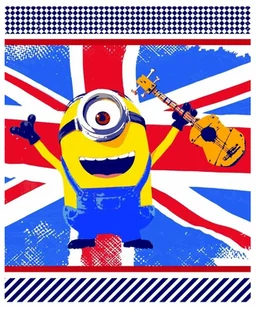 Faro, Minionki, Koc polarowy, 125x150 cm, 01 - Koce i narzuty dla dzieci - miniaturka - grafika 1