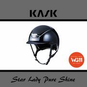 Kaski do jazdy konnej - Kask Sport Kask Star Lady Pure Shine WG11 - KASK - granatowy Swarovski carpet - roz. 53-56 - miniaturka - grafika 1