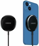 Ładowarki do telefonów - Duzzona ładowarka indukcyjna MagSafe 15W czarna (W1) - miniaturka - grafika 1